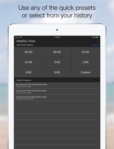 Mobility Timer screenshot 2