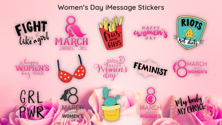 Beautiful Womens Day Stickers