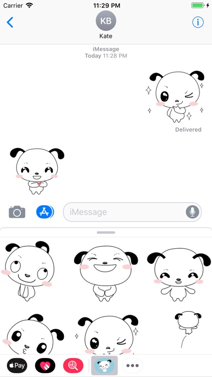 Happy Puppy Animated Stickers