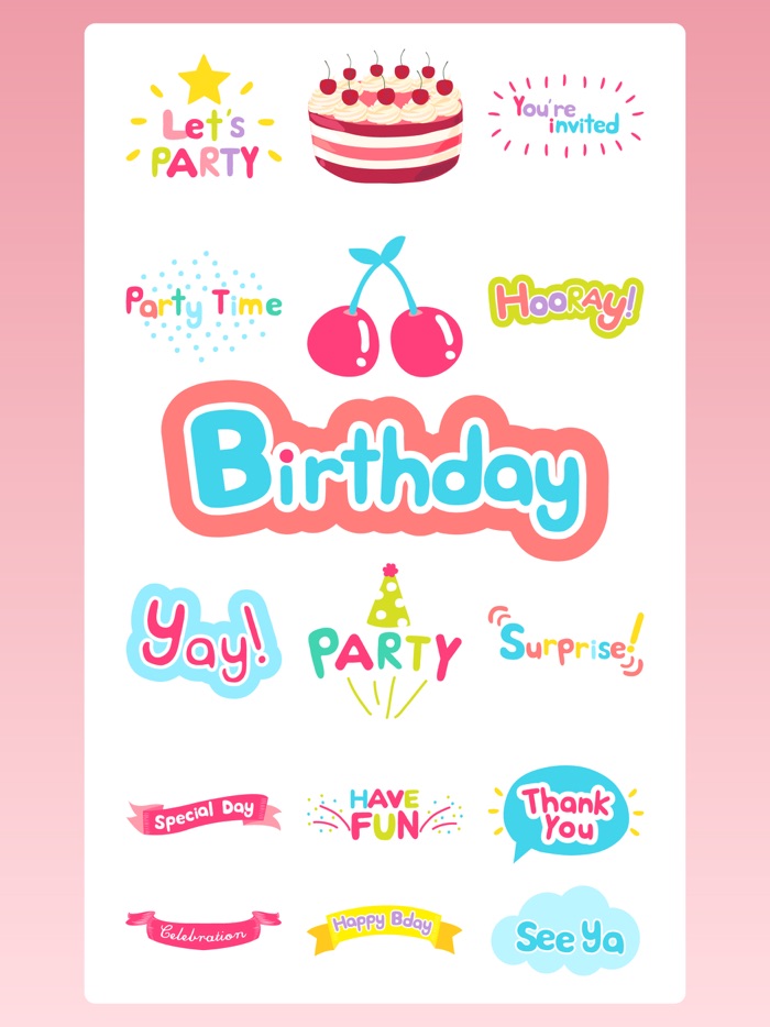 Happy Birthday Party Emoji App