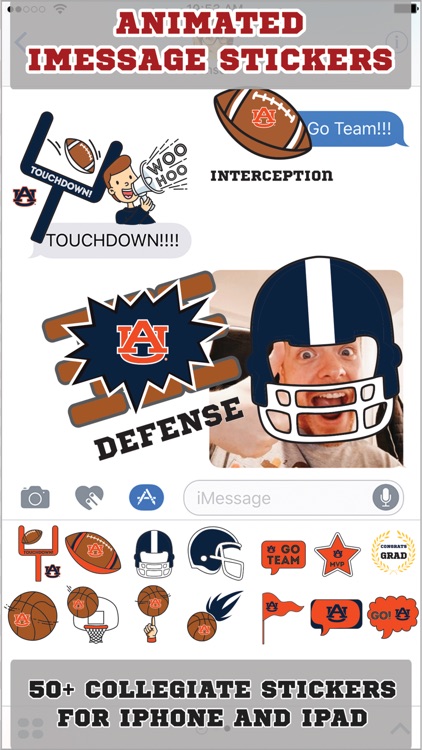 Auburn Tigers Animated+Stickers
