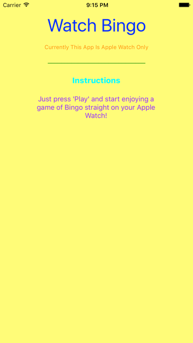 Screenshot #1 pour Watch Bingo