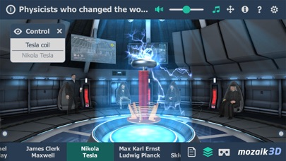 Famous physicists 3D iPhone screenshot