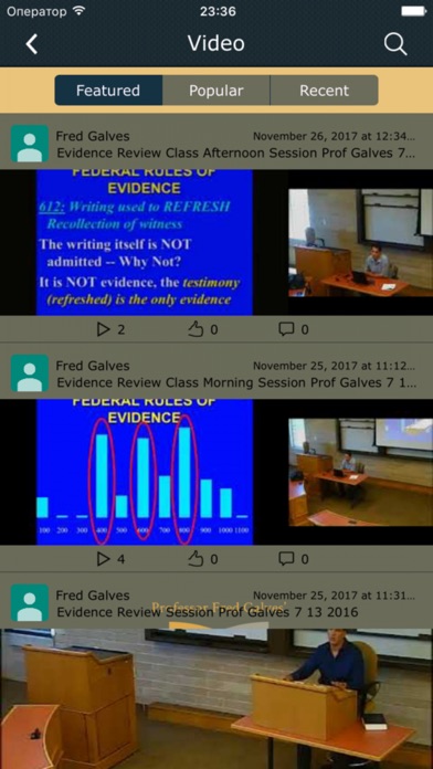 Prof. Galves Rules of Evidence screenshot 2