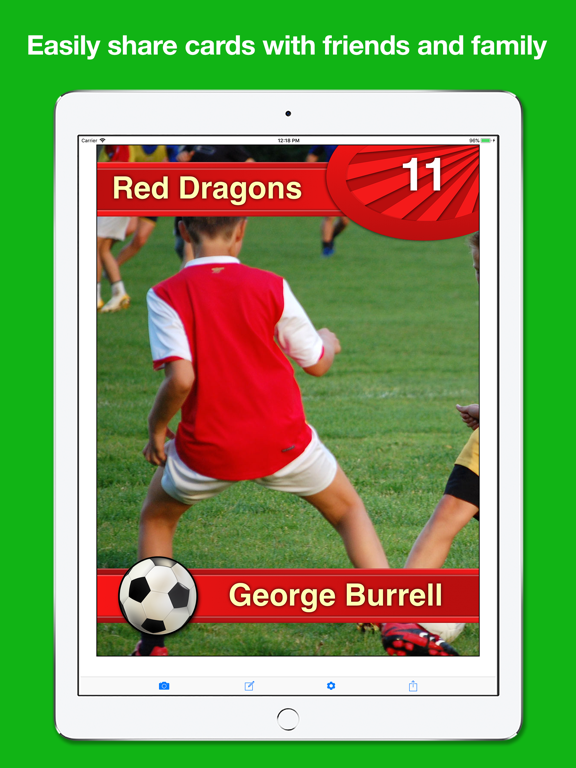 Sports Card Maker Pro iPad screenshot 3 - Sports app
