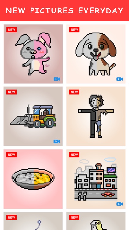 Pixel Art - Number Coloring.