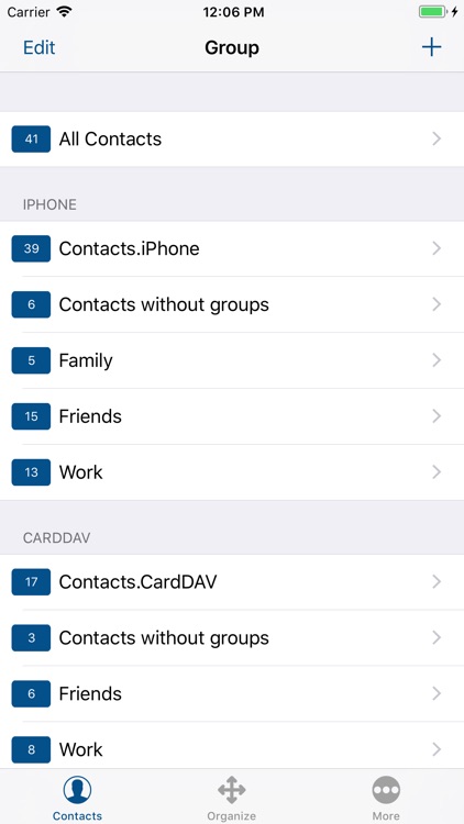 iContacts: Group Contacts