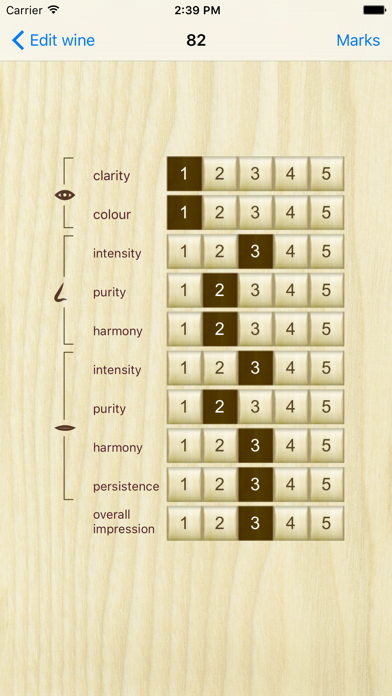 Screenshot #2 pour Wine tasting notes