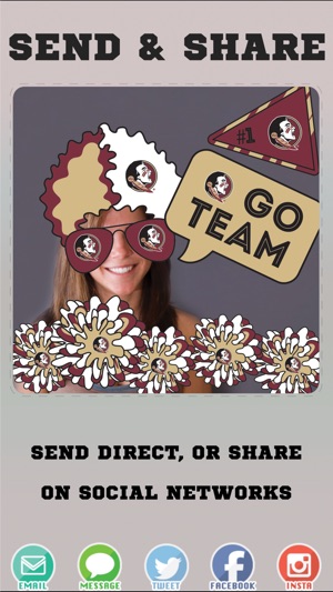 Florida State Seminoles Selfie Stickers(圖4)-速報App
