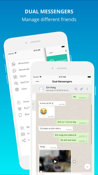Dual Messenger for All Message screenshot 2