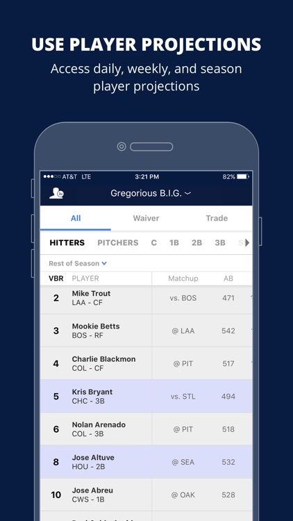 Fantasy Baseball My Playbook