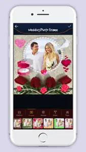 Wedding Square Photo Frame screenshot #2 for iPhone