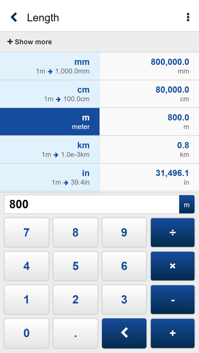 CSiUnits iPhone screenshot 3 - Utilities app