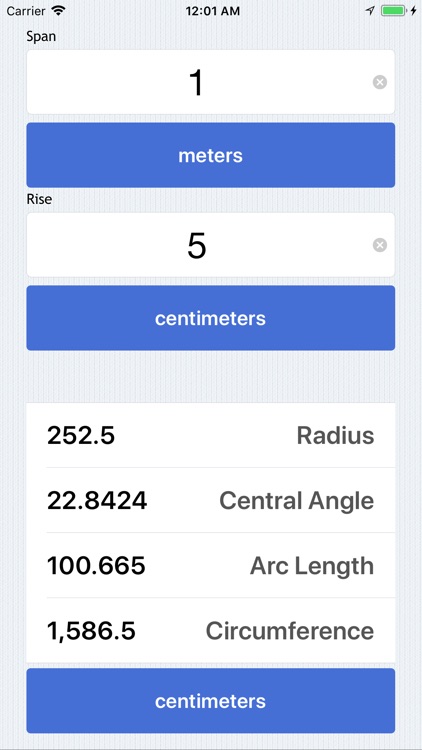 Radius Calculator