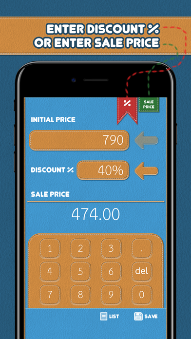 Screenshot #1 pour Discount Calculator & Save