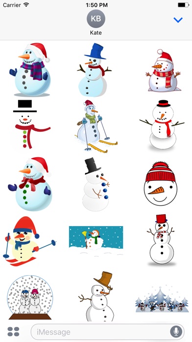 Holiday Snowman Stickers screenshot 2