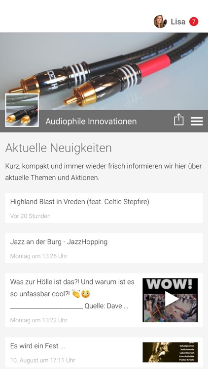 Audiophile Innovationen