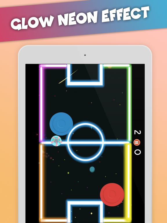 Glow Hockey Xtreme Neon Field iPad screenshot
