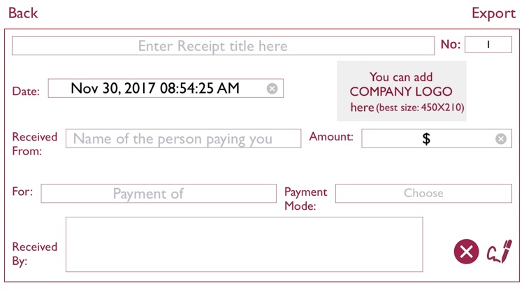 Make a Receipt