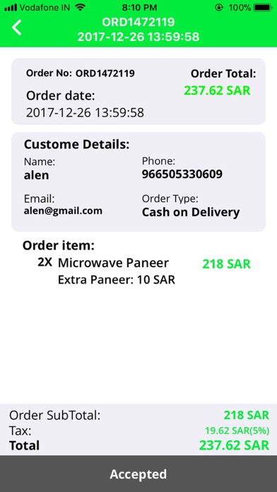 Order taking app screenshot 3