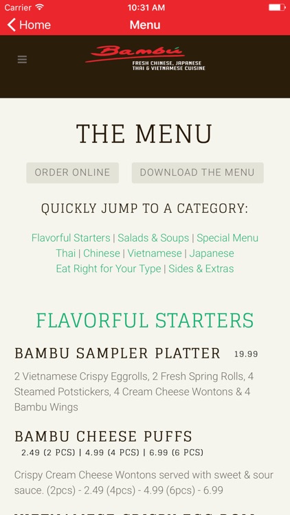Bambu Restaurant screenshot-3