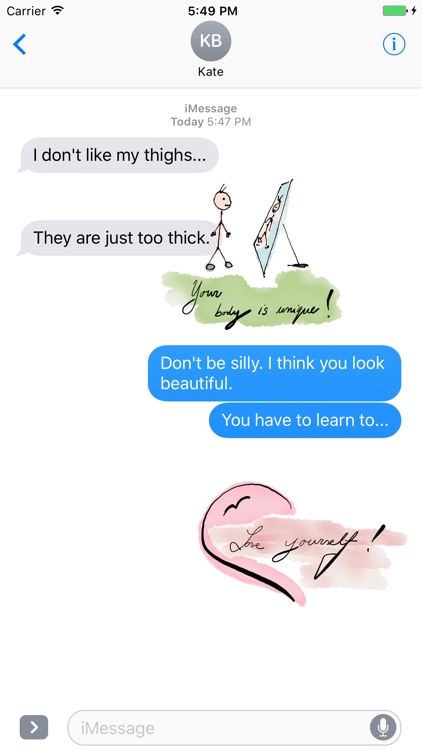 Hand Drawn Motivational Stickers