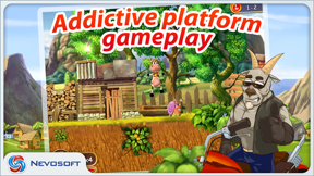 Supercow: funny farm arcade platformer Lite screenshot