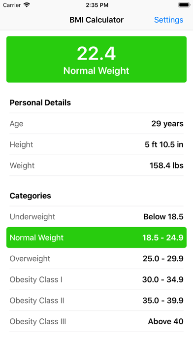 BMI Calculator - Easy Way screenshot 2