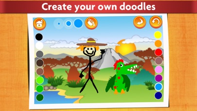 Dinosaurs - Kids Coloring book Screenshot