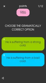 my english grammar test! iphone screenshot 2