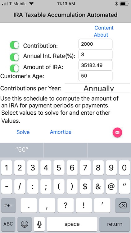 IRA Tax Accumulation Automated