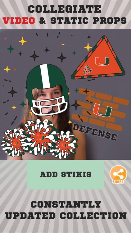 Miami Hurricanes Selfie Animtd