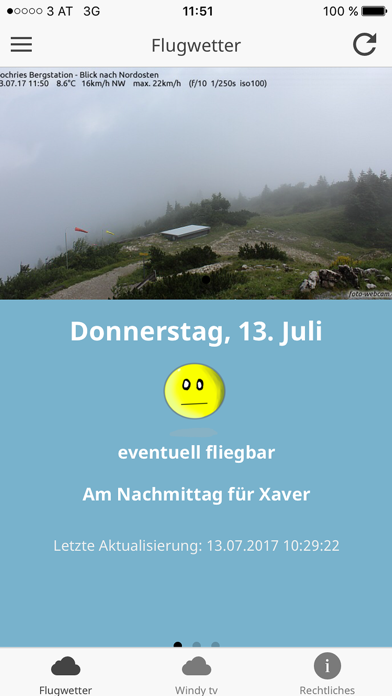 Screenshot #1 pour Flugwetter Hochries