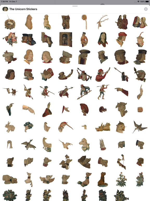 The Unicorn Stickers iPad screenshot 1 - Stickers app