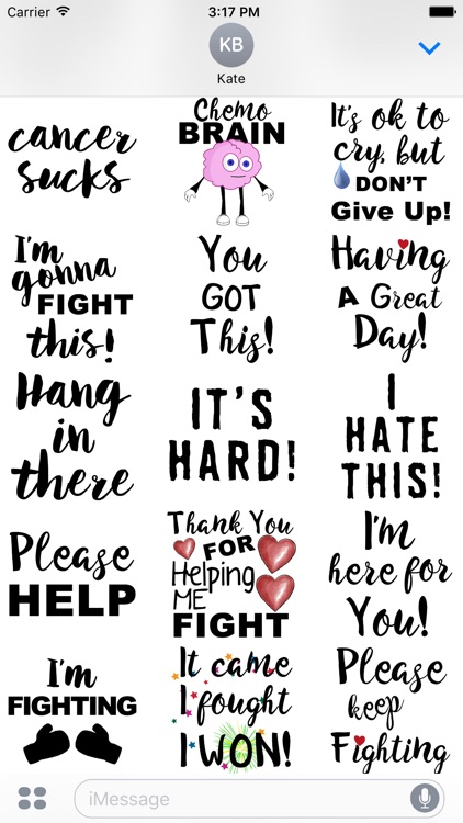 Lymphoma Cancer Stickers screenshot-3