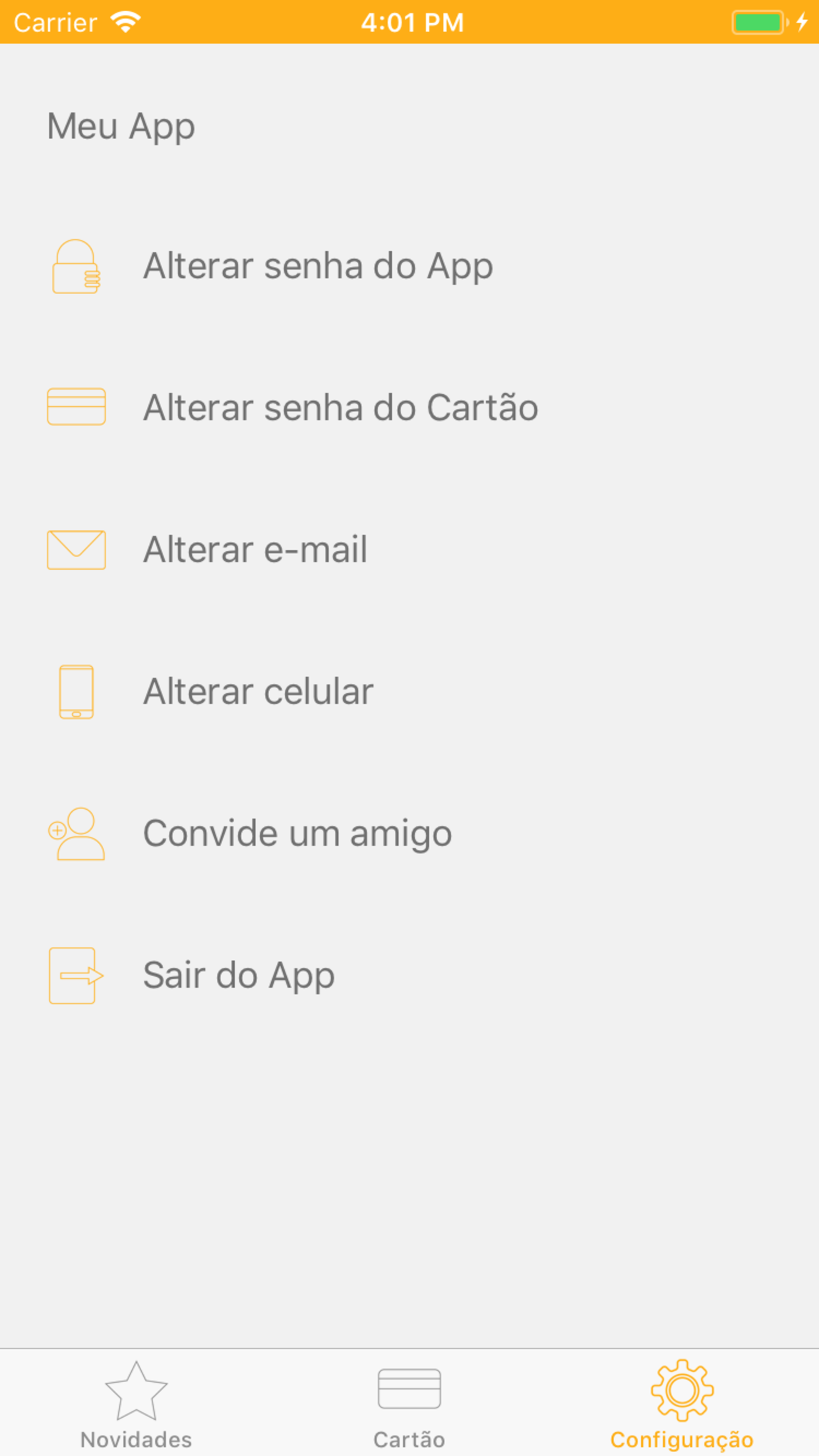 Cartão Estrela