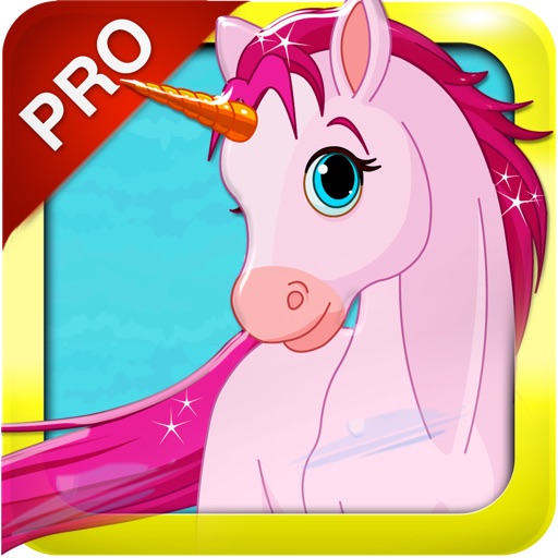 Pretty Pink Unicorn Princess Jump Icon