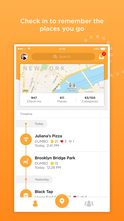 Foursquare Swarm: The Check In App screenshot-0