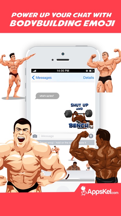 Body Building Emoji Stickers