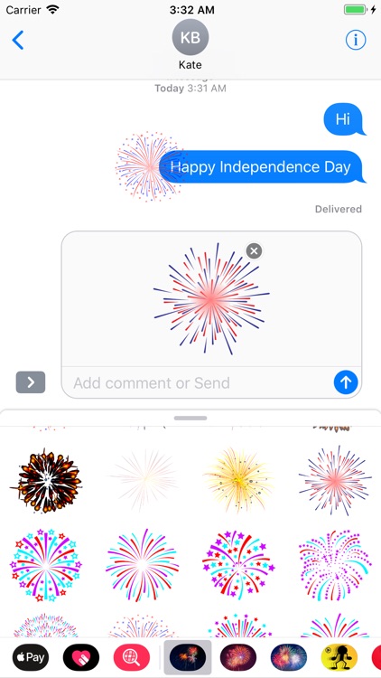 Animated Fireworks Festive App