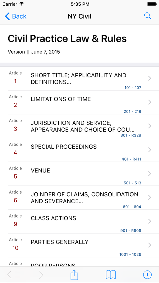 New York Civil Practice Law and Rules (LawStack) - 8.607.20170806 - (iOS)