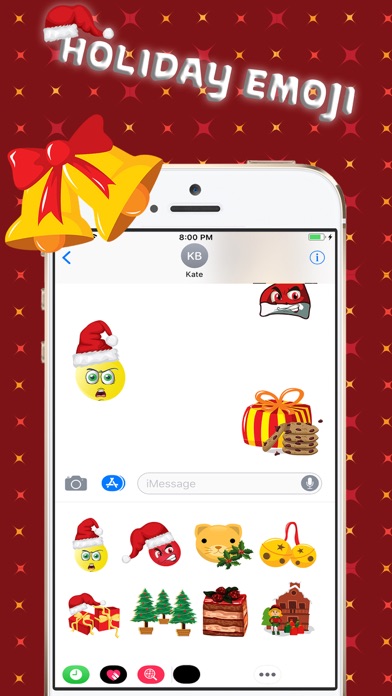 Christmas Holiday 3D Emoji screenshot 2