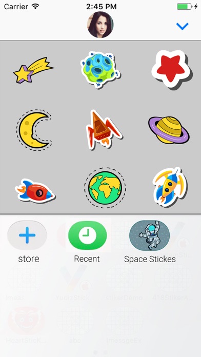 Scifi : Space Animated Sticker screenshot 4