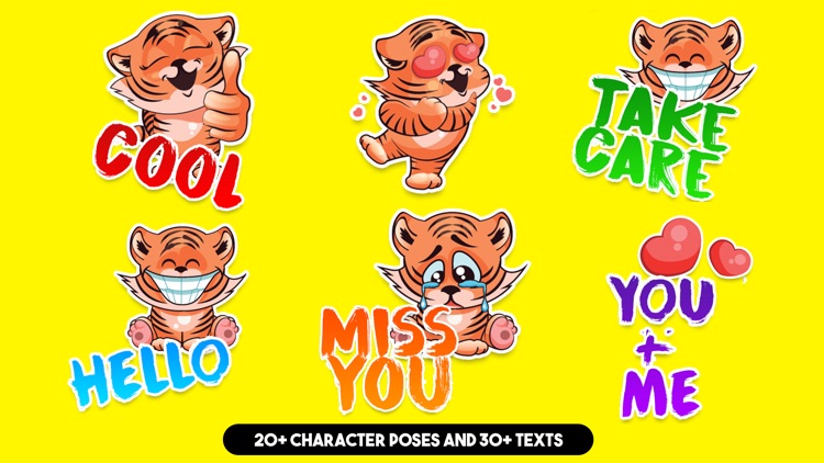 Cute Tiger Sticker Pack!