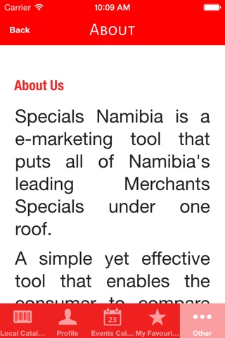 Specials Namibia screenshot 3