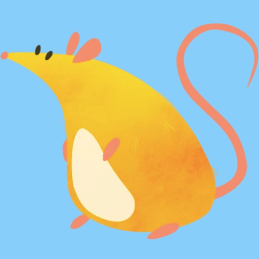 Fatty Orange Rat Stickers