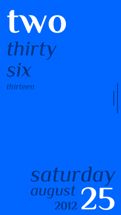 Tock - Text Clock iPhone screenshot 1 - Utilities app