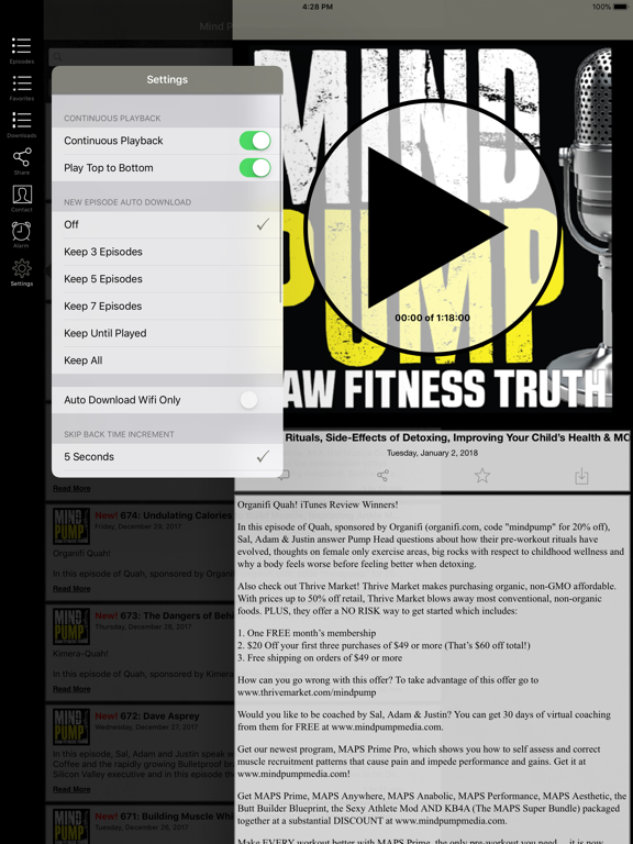 Mind Pump Media iPad screenshot 3 - Health & Fitness app