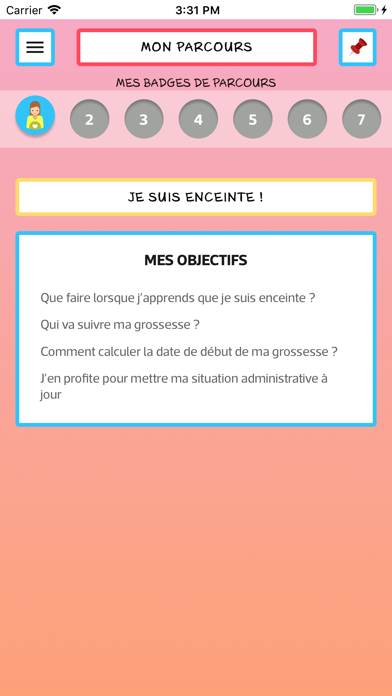 Parcours de la Femme enceinte Screenshot