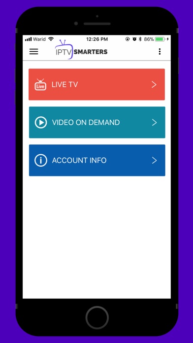IPTV Smarters screenshot 2